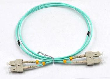 Sc - Sc-Duplex-Faser-Verbindungskabel, Faser-Optikflecken-Kabel 10GB OM3 3MM
