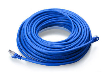 Blaues Kabel ftp Cat6A, Länge besonders angefertigt 4 Paare verdrehte abgeschirmtes Kabel